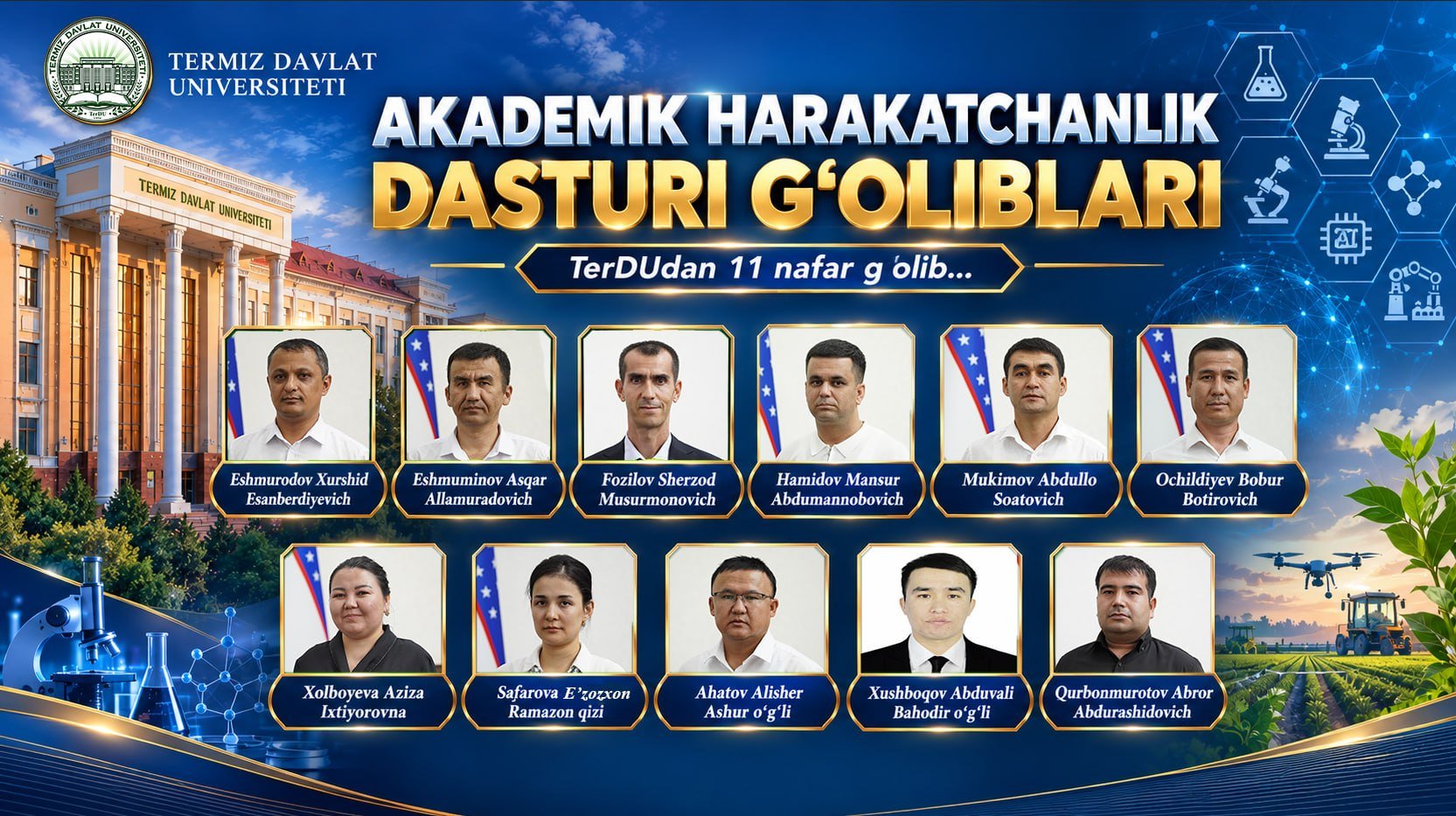 XUSHXABAR! TERDU YANA YETAKCHI!