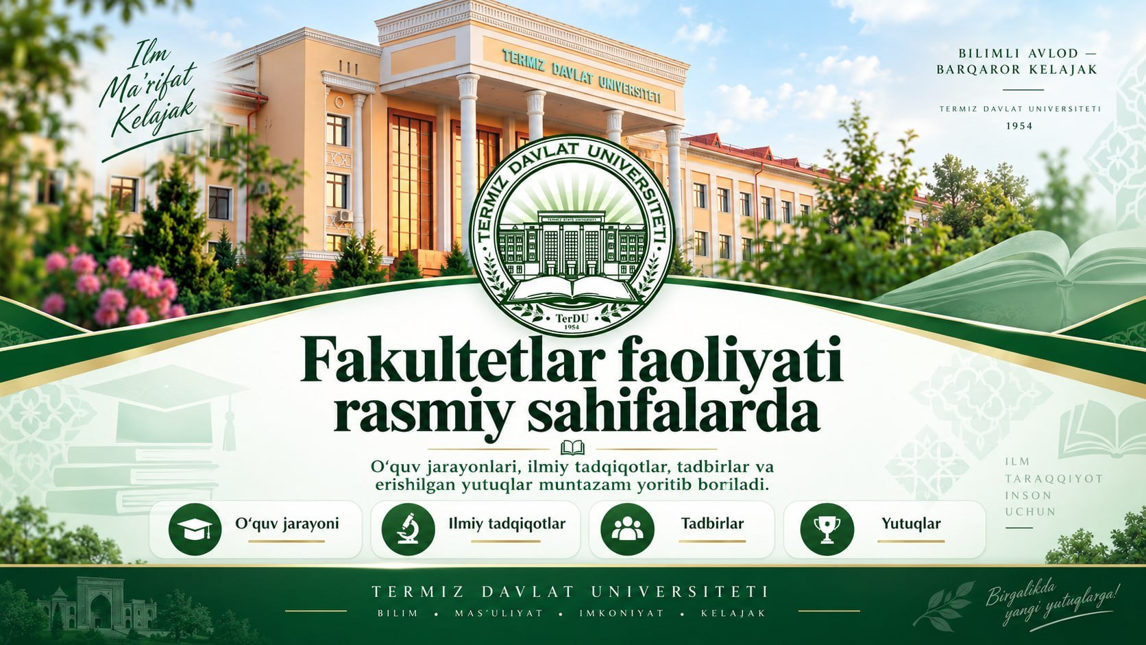 Hurmatli 1-kurs talabalari!