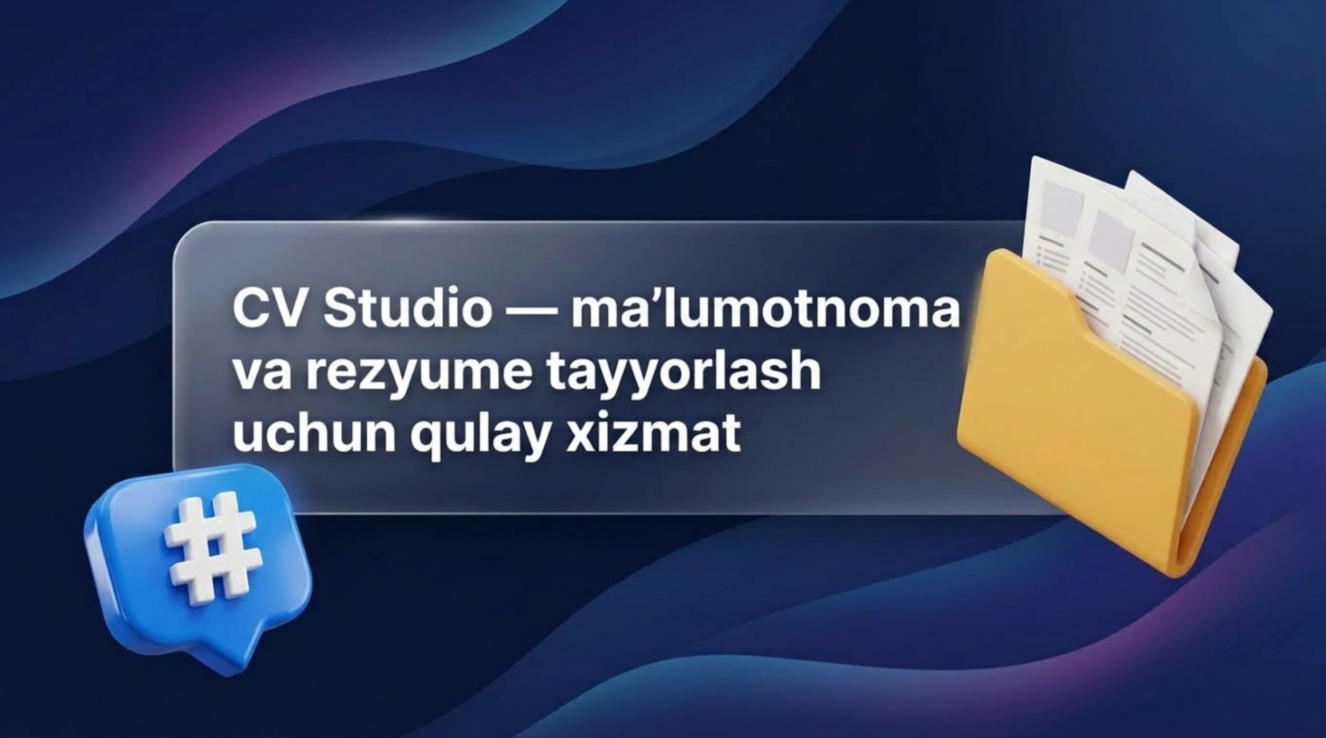CV Studio — ma’lumotnoma va rezyume tayyorlash uchun qulay xizmat