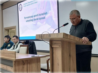 Termiz davlat universitetida «Korrupsiya – davlat taraqqiyotiga toʻsiq» mavzusida seminar va davra suhbatlari tashkil etildi