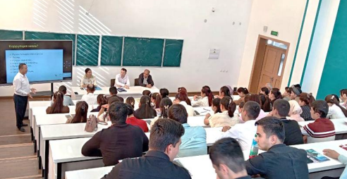 Termiz davlat universiteti “Ijtimoiy fanlar” fakultetida professor -oʻqituvchilarorasida “Korrupsiyaga qarshi kurashish” mavzusida davra suhbati oʻtkazildi