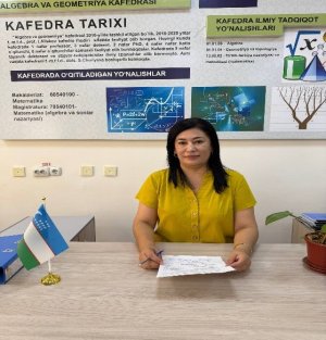 Djurayeva Dilnoza  Shakirjonovna 