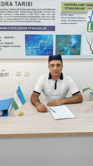 Imamov Oybek  Shanazarovich 